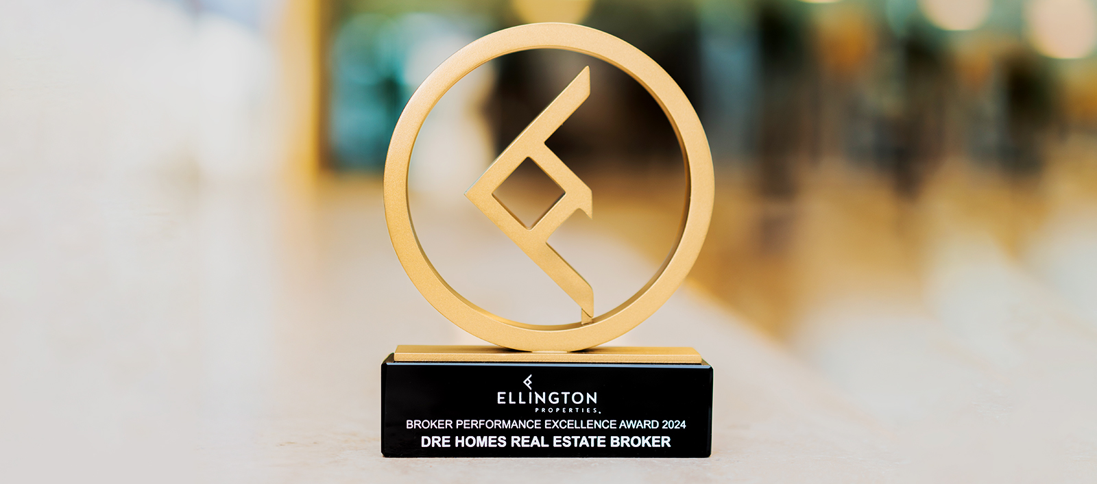 Broker Performance Excellence Award 2024 from Ellington Properties